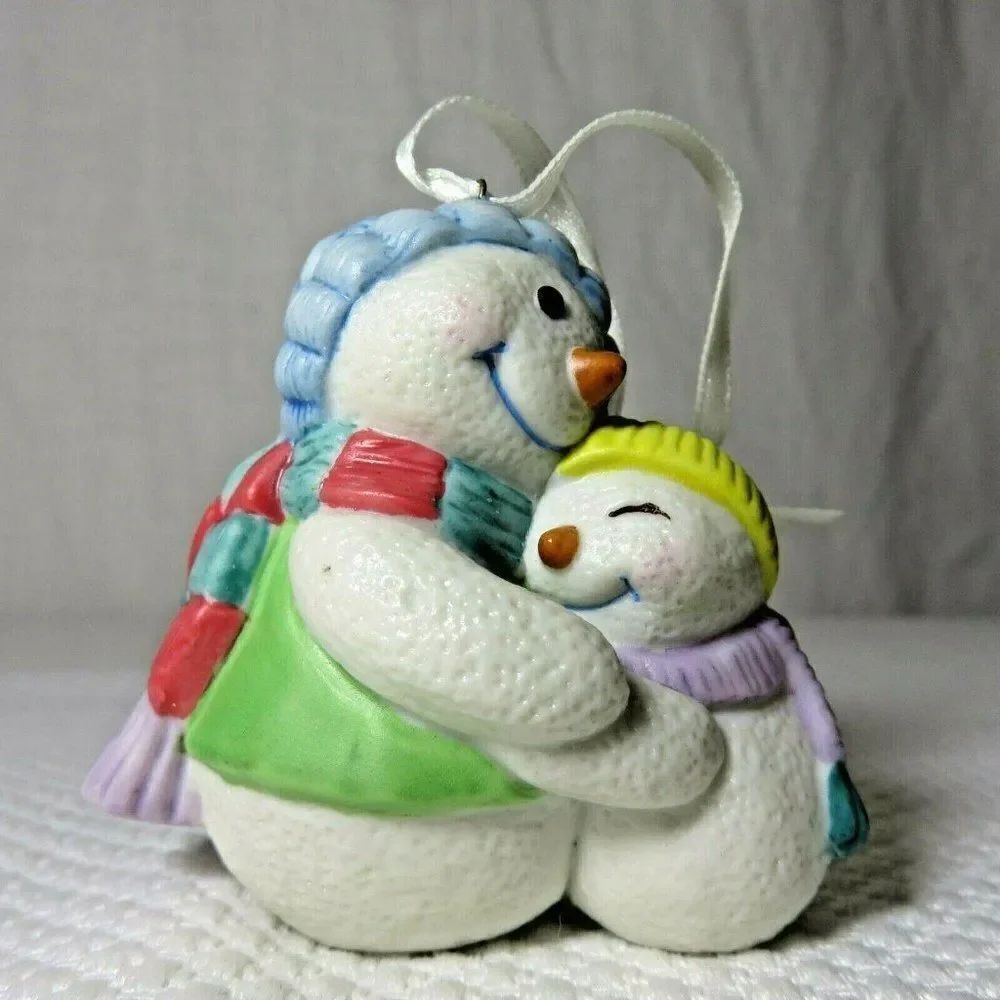 2000 Hallmark Warm Kindness Ornament Hugging Snowmen